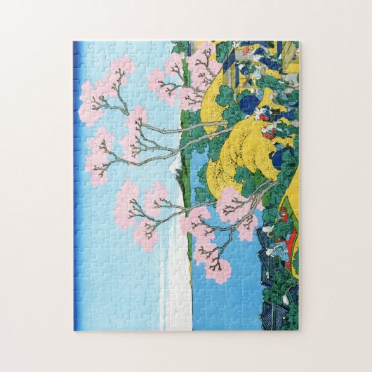 Landschap Cool oriental japanese Hokusai Fuji Uitz Legpuzzel (Verticaal)