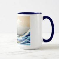 Landschap Cool oriental japanese Hokusai Fuji Uitz