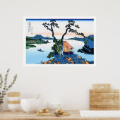 Landschap Cool oriental japanese Hokusai Fuji Uitz Poster (Keuken)
