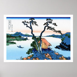 Landschap Cool oriental japanese Hokusai Fuji Uitz Poster