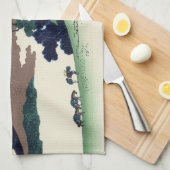 Landschap Cool oriental japanese Hokusai Fuji Uitz Theedoek (Quarter Fold)