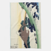 Landschap Cool oriental japanese Hokusai Fuji Uitz Theedoek (Verticaal)