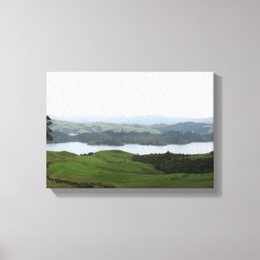 Landschap Coromandel Peninsula Nieuw-Zeeland Canvas Afdruk (Voorkant)
