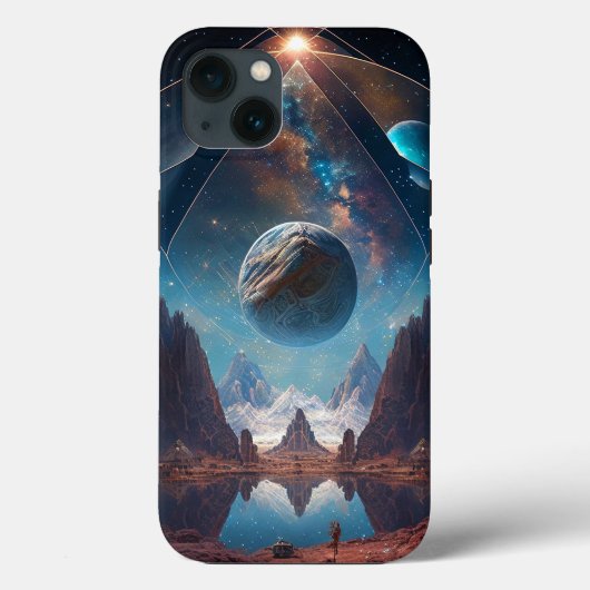 Landschap Cosmic Fantasy Case-Mate iPhone Case (Achterkant)