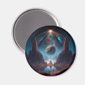 Landschap Cosmic Fantasy Magneet (Voorkant / Achterkant)