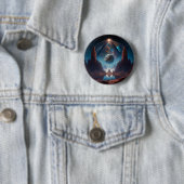 Landschap Cosmic Fantasy Ronde Button 5,7 Cm (In situ)