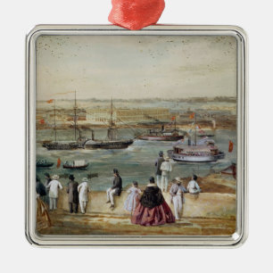 Landschap Cuba Metalen Ornament