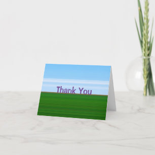 Landschap "Dank u" Bedankkaart