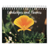 Landschap en bloemen Agenda Kalender (Hoes)