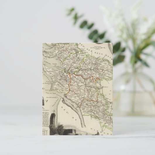 Landschap en bossen briefkaart (Staand voorkant)