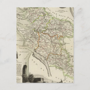 Landschap en bossen briefkaart