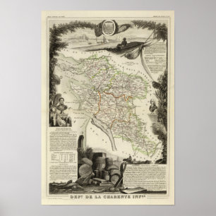 Landschap en bossen poster