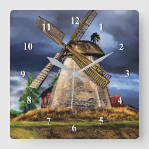 Landschap en weersomstandigheden in Nederland - Te Vierkante Klok