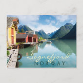Landschap Fjaerlandsfjord fjord in Noorwegen Briefkaart (Voorkant)