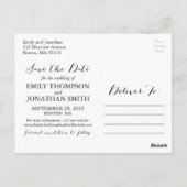 Landschap Foto Weddenschap Save the Date Briefkaar Briefkaart (Achterkant)