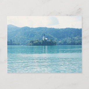 Landschap Fotografie Lake Mountain Blue Slovenië Briefkaart