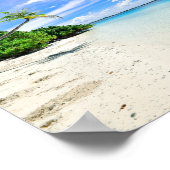 Landschap Fotografie van bomen op de Shoreline Poster (Hoek)