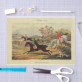 Landschap Fox Hunt Ephemera Decoupage Tissuepapier (Craft)