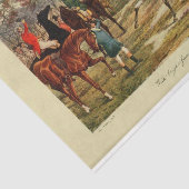 Landschap Fox Hunter Ephemera Decoupage Tissuepapier (Detail)