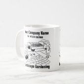 Landschap Gardening Cartoon Koffiemok (Voorkant links)