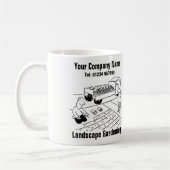 Landschap Gardening Cartoon Koffiemok (Links)