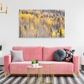 Landschap Geel Sinaasappel Alaska Herfst Canvas Pr Afdruk (Insitu (Woonkamer))