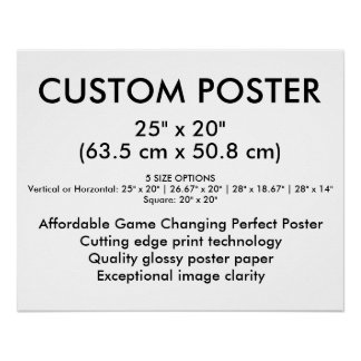 Landschap Glanzende Aangepaste Poster 63,5 cm x 50 Perfect Poster