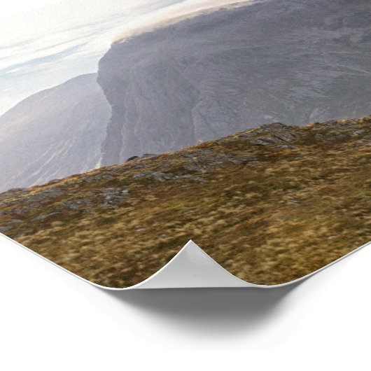Landschap Glencoe Mountain Panorama Poster (Hoek)