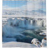Landschap Godafoss Waterfall Douchegordijn (Voorkant)