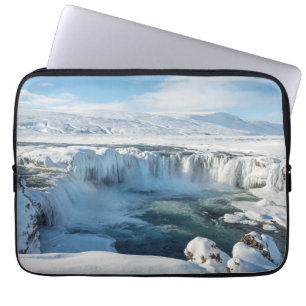 Landschap Godafoss Waterfall Laptop Sleeve