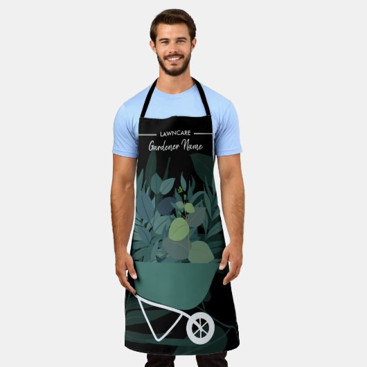 Landschap grasmaaigolf schort (Gedragen)