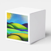 Landschap Green Hills Bedankdoosjes (Achterkant)