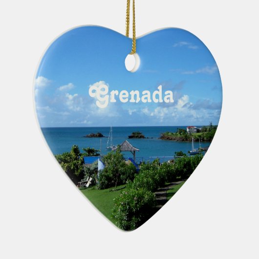 Landschap Grenada Keramisch Ornament (Rechts)