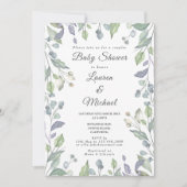 Landschap Groene Couples Baby Shower Kaart (Voorkant)