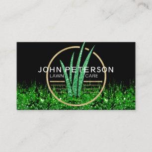 Landschap Groene gras Logo voor grasschapszorg Visitekaartje