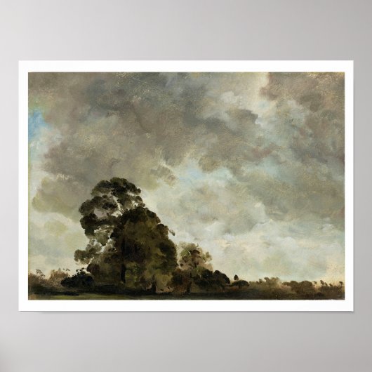 Landschap Hampstead, Tree and Storm Clouds, c.1 Poster (Voorkant)