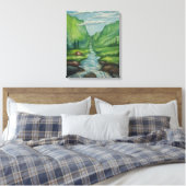 landschap, het schilderen, canvas afdruk (Insitu (Slaapkamer))