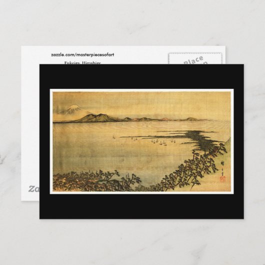 Landschap Hiroshige Briefkaart (Voorkant / Achterkant)