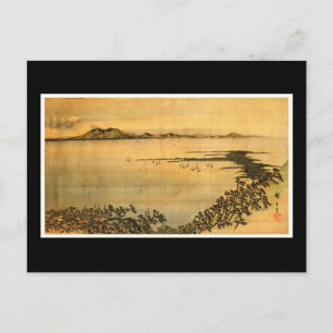 Landschap Hiroshige Briefkaart