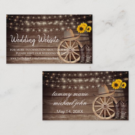 Landschap Houtwang - Zonnebloem - Weddenschap Webs Informatiekaartje (Voorkant / Achterkant)