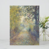 Landschap in de Bossen (door Pierre-Auguste Renoir Kaart (Staand voorkant)