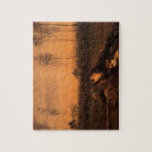 Landschap in Dusk door Vincent van Gogh Legpuzzel (Verticaal)