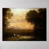 Landschap in Dusk Poster (Voorkant)
