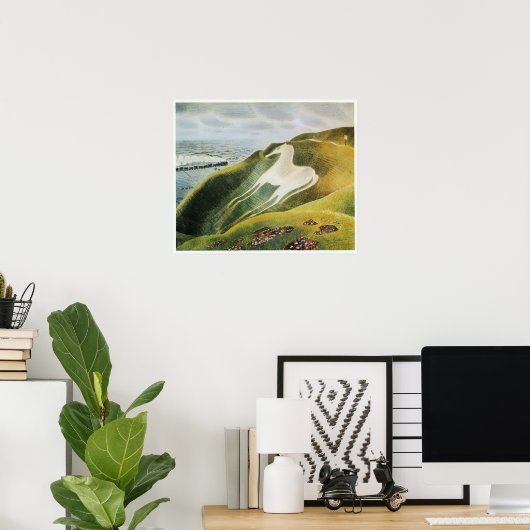  landschap in Engeland, landschap terugtrekken Poster (Thuiskantoor)