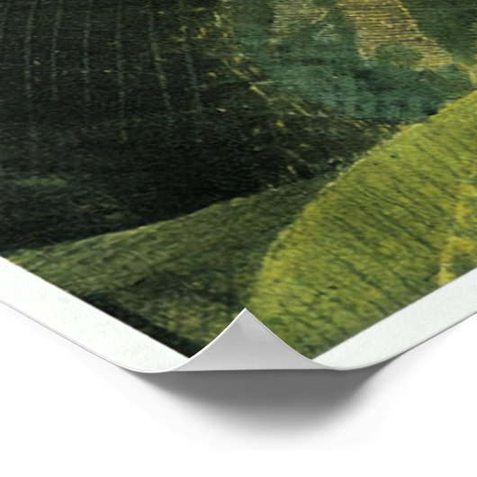  landschap in Engeland, landschap terugtrekken Poster (Hoek)