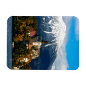 Landschap in het meer van Bled in de herfst Magneet (Horizontaal)