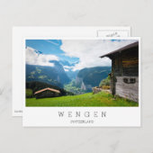 Landschap in Lauterbrunnen vallei in Zwitserland Briefkaart (Voorkant / Achterkant)