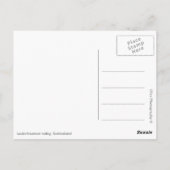 Landschap in Lauterbrunnen vallei in Zwitserland Briefkaart (Achterkant)