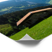 Landschap in Lauterbrunnen vallei in Zwitserland Poster (Hoek)