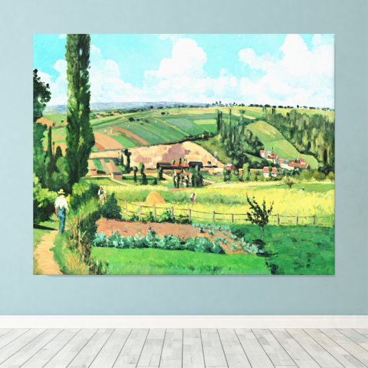Landschap in Les Patis, Pontoise, beroemd schilder Canvas Afdruk (Insitu (Houten vloer))